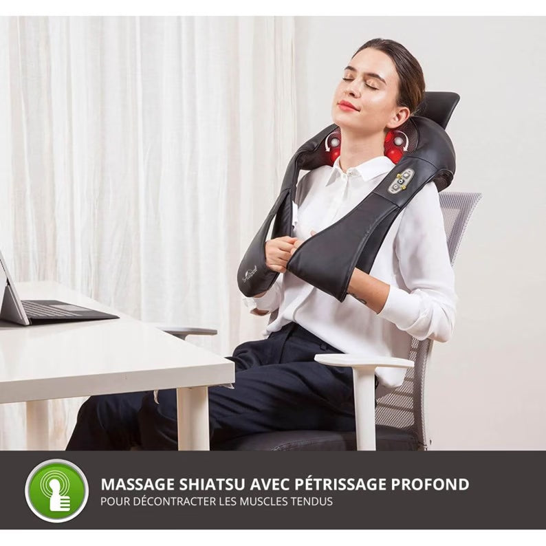 Masseur chauffant nuque