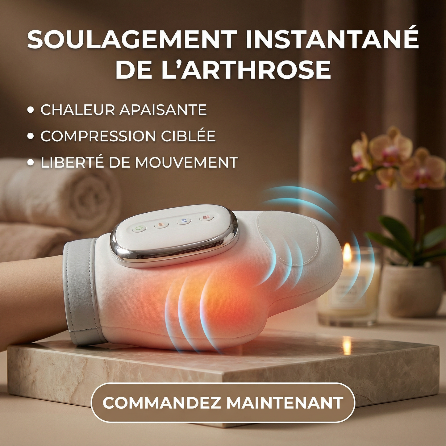 Appareil de massage pour les mains.