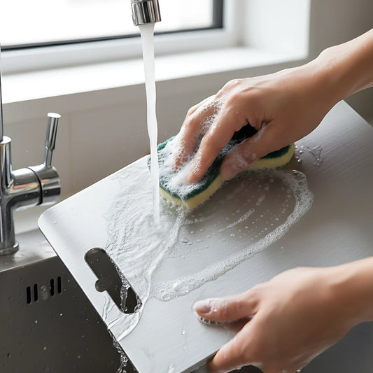 La planche à découper durable en inox