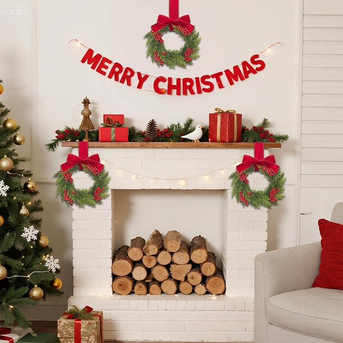 Mini Couronnes de Noël Rustiques