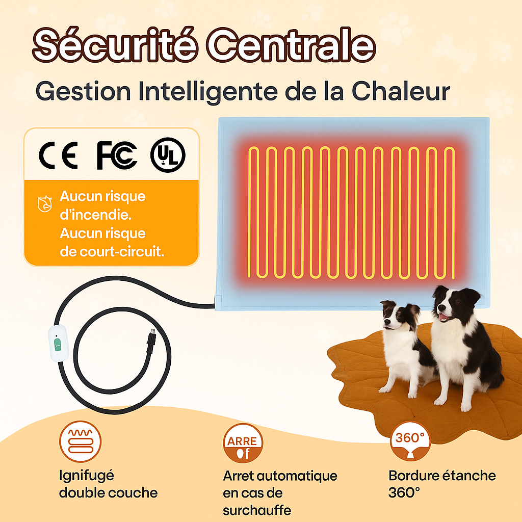 Tapis chauffant pour animaux