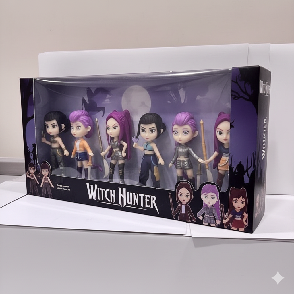 Ensemble de Figurines Witch Hunter – Coffret de 6 Pièces