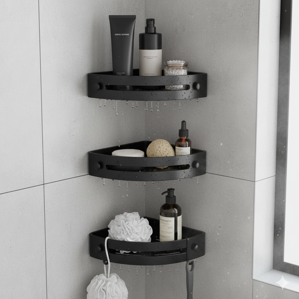 Étagères d’Angle de Douche