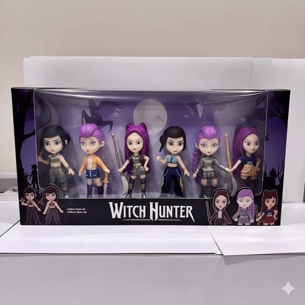 Ensemble de Figurines Witch Hunter – Coffret de 6 Pièces