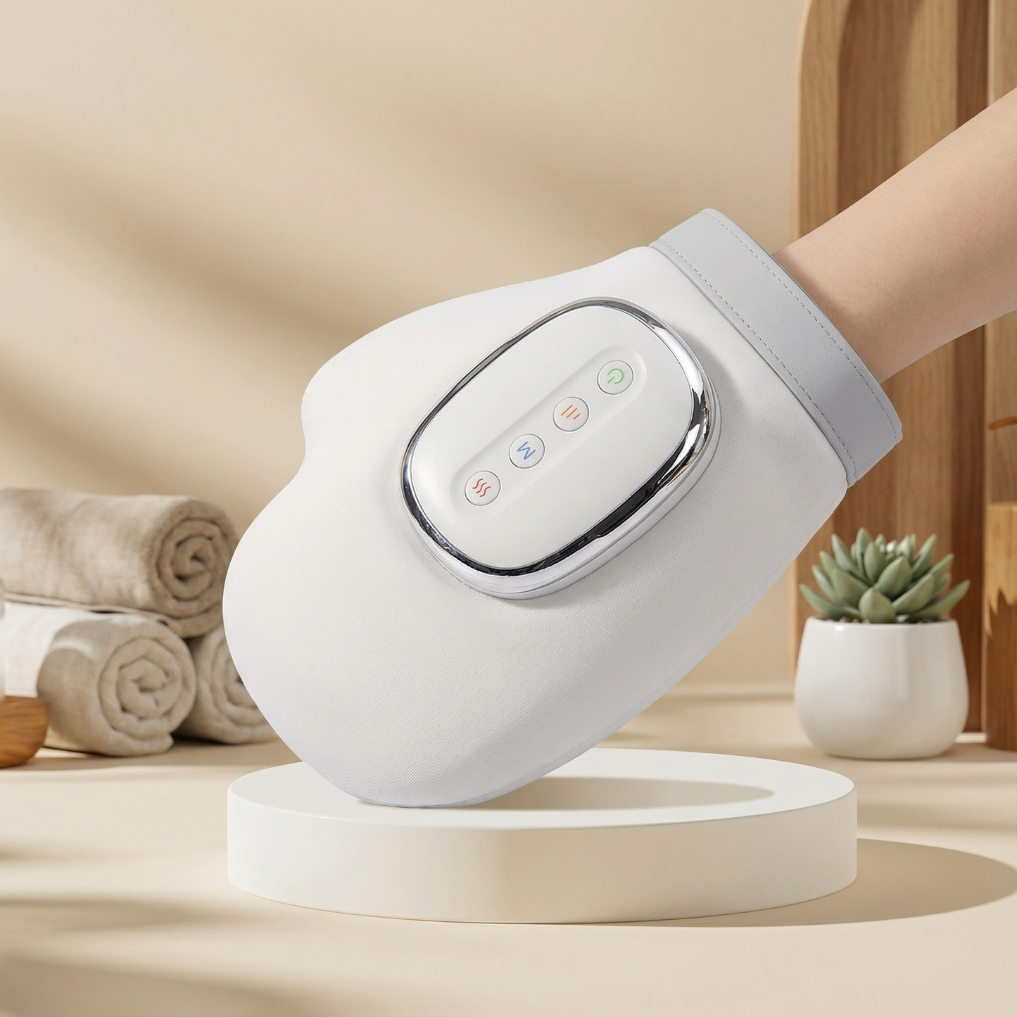 Appareil de massage pour les mains.