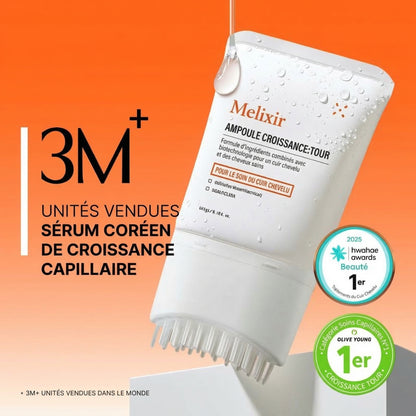 Sérum de Croissance Capillaire avec Brosse Intégrée